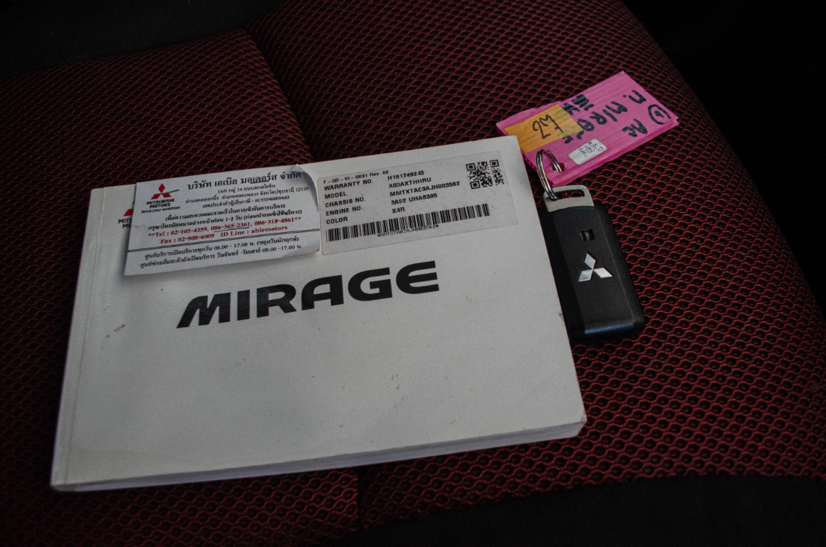 Mitsubishi Mirage 1.2 GLS Limited 2018 *LK0242*
